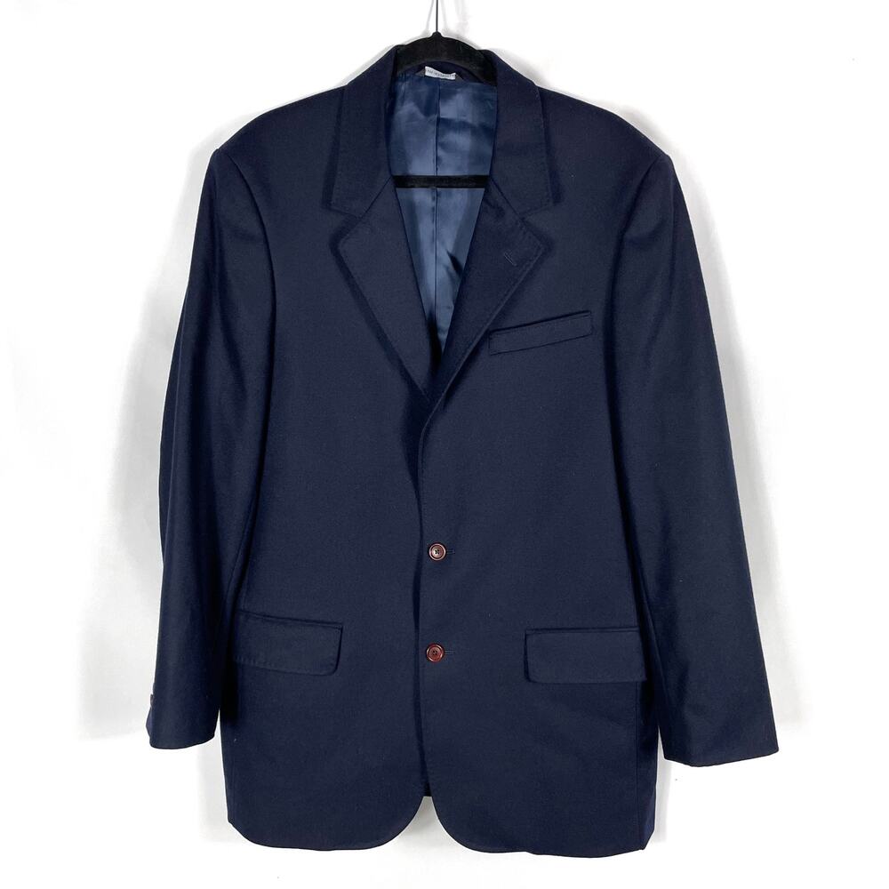 Orvis Blazer Navy Blue 2-Button Jacket Wool Sport Coat Sz 42 L Men's‎